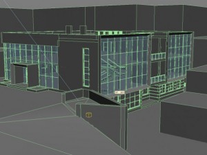twostoreyed office building 3D Model