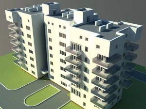 construcci&oacute;n de casas Modelo 3D