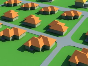 town 3D Model