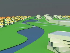 town 3D Model