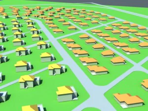 town 3D Model