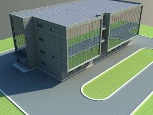 modern office building 3D Model