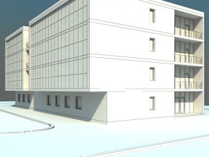 modern office building 3D Модель