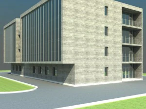 modern office building 3D Model