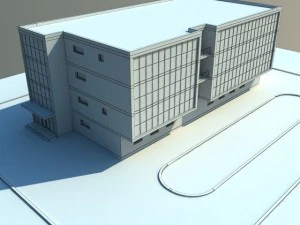 modern office building 3D Model