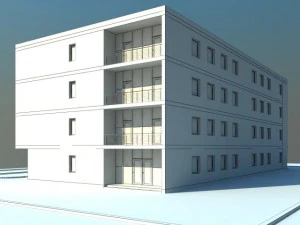 modern office building 3D Model