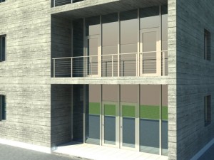 modern office building 3D Модель