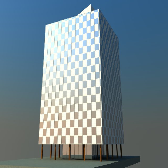 office building Modèle 3D .c4d .max .obj .3ds .fbx .stl .blend 