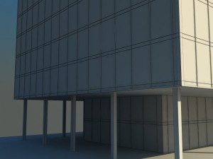 office building Modèle 3D