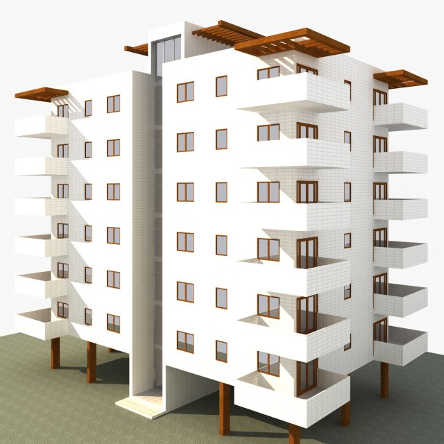 house building 3D Модель .c4d .max .obj .3ds .fbx .stl .blend 