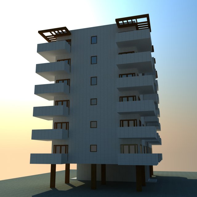 House Building 3D Модель In Здания 3DExport