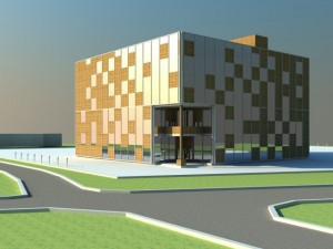 cube office Modèle 3D