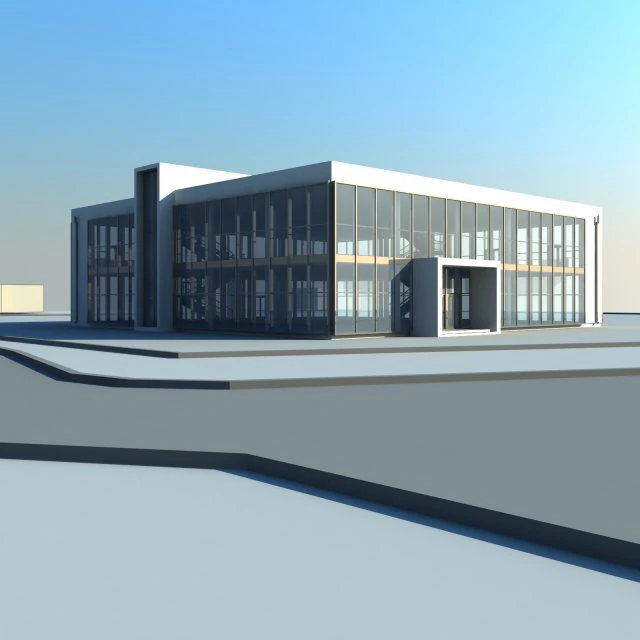 办公楼 3D 模型 .c4d .max .obj .3ds .fbx .stl .blend