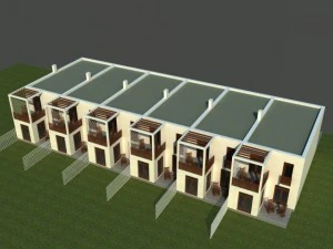 townhouse4 Model 3D