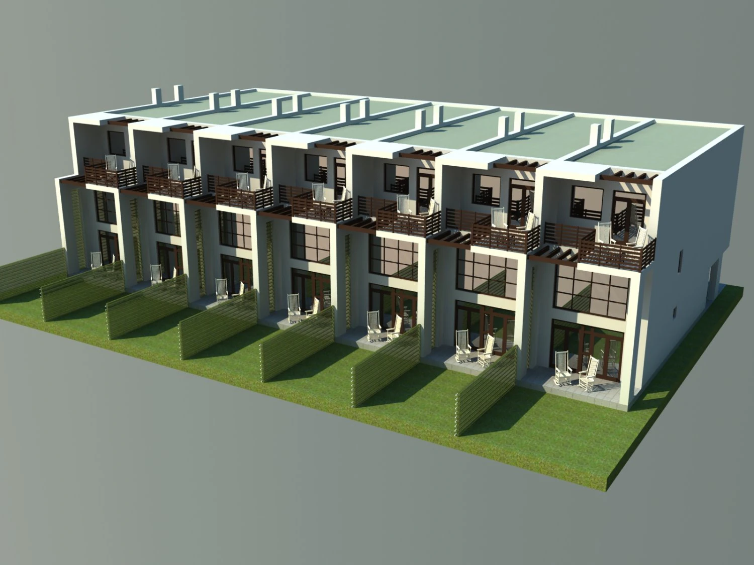 townhouse 7 3D Model .c4d .max .obj .3ds .fbx .stl .blend 