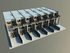 townhouse 7 3D Model