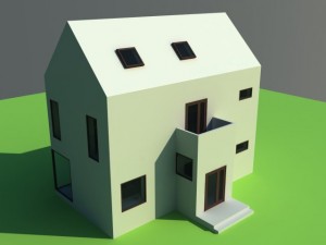 house white Modèle 3D