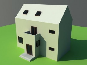 house white 3D मॉडल