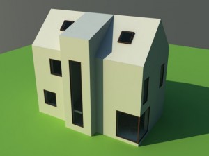 house white 3D मॉडल