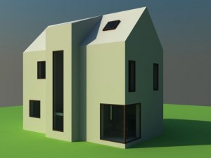 house white 3D मॉडल