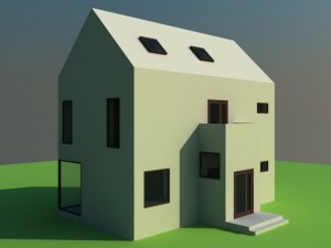 house white 3D मॉडल