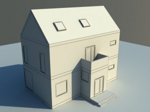 house white 3D मॉडल