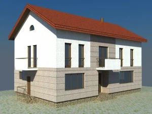 house 2 story 3D Model