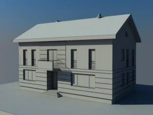house 2 story 3D Model