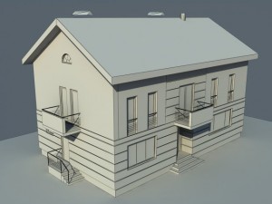house 2 story Modelo 3D