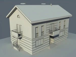 house 2 story 3D Model