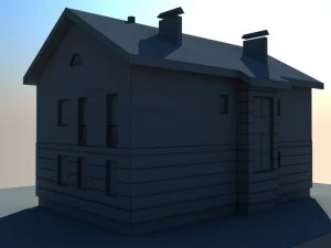 house 2 story 3D Model