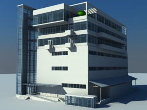 office building Modèle 3D