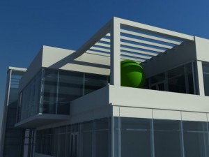 office building Modello 3D