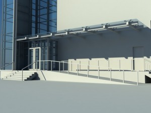 office building Modello 3D