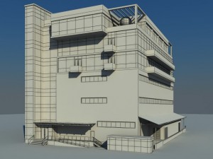 office building Modello 3D
