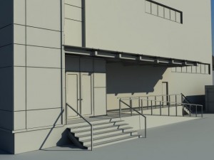 office building Modello 3D