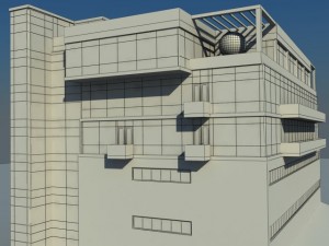 office building Modello 3D