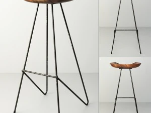 perch barstool 3D Model