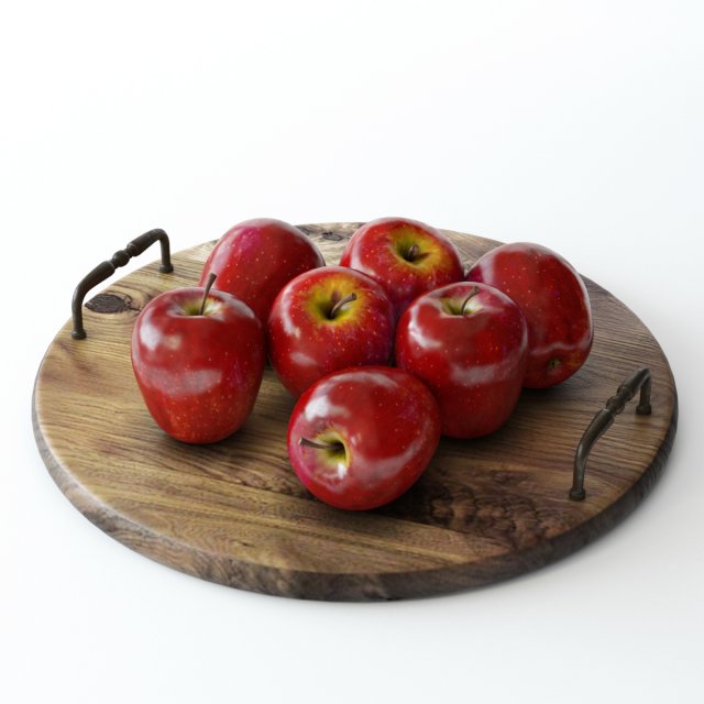 apple 3D Модель .c4d .max .obj .3ds .fbx .stl .blend 