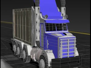 multi axel  truck 3D Model
