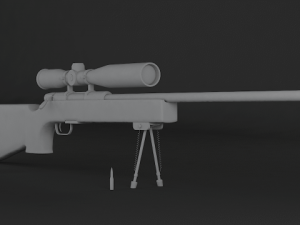 sniper rifle ssg 69 3D Model