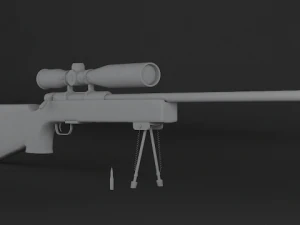 sniper rifle ssg 69 3D Model