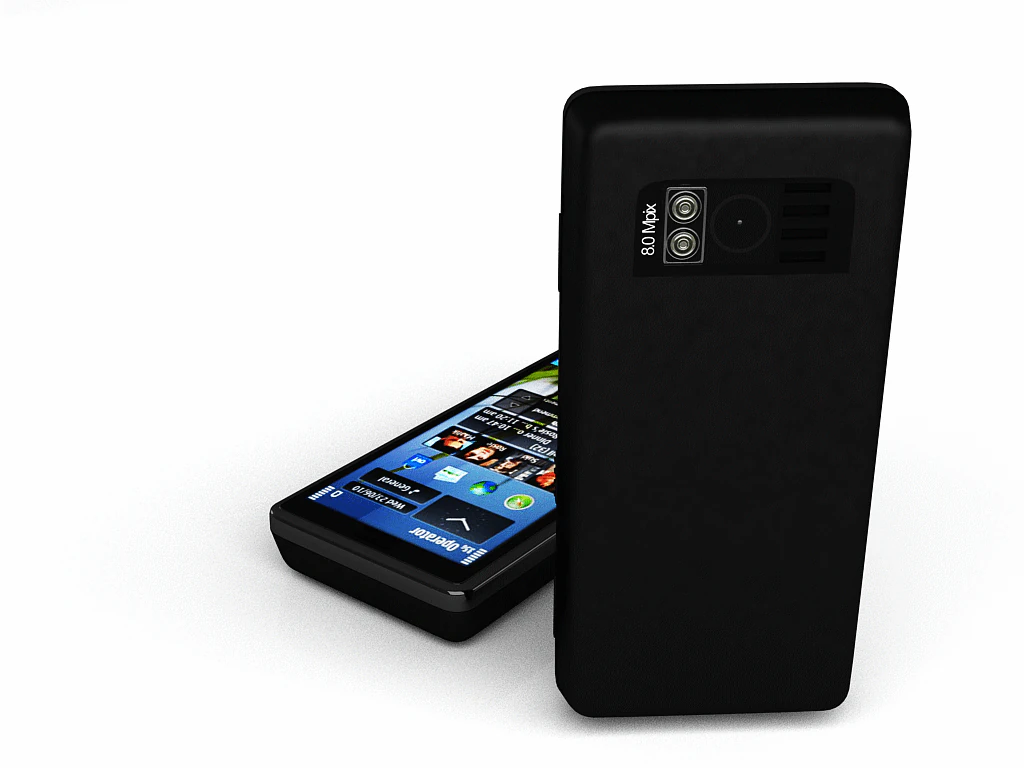 nokia c6 01 3D Model .c4d .max .obj .3ds .fbx .stl .blend 