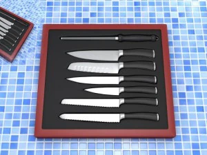 set of knives 3D Model