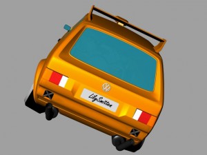 vw golf mk 1 turbocharger 3D Model