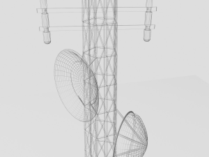 telecommunication tower a1 3D मॉडल