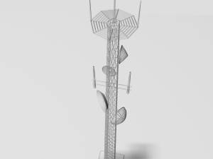 telecommunication tower a1 3D मॉडल