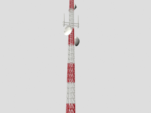 telecommunication tower a1 3D मॉडल