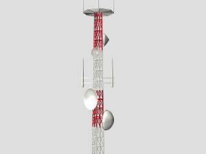 telecommunication tower a1 3D मॉडल
