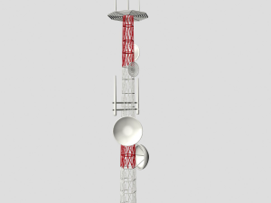 telecommunication tower a1 3D मॉडल